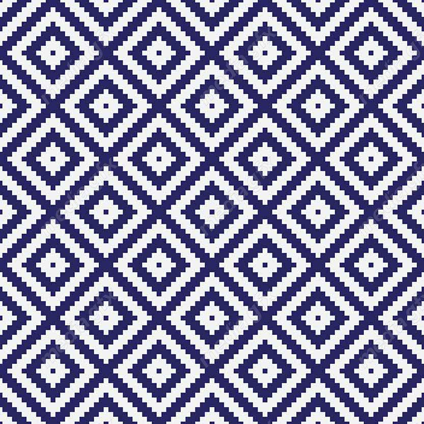 وکتور پترن آبی رنگ با طرح های هندسی متنوع MV006610