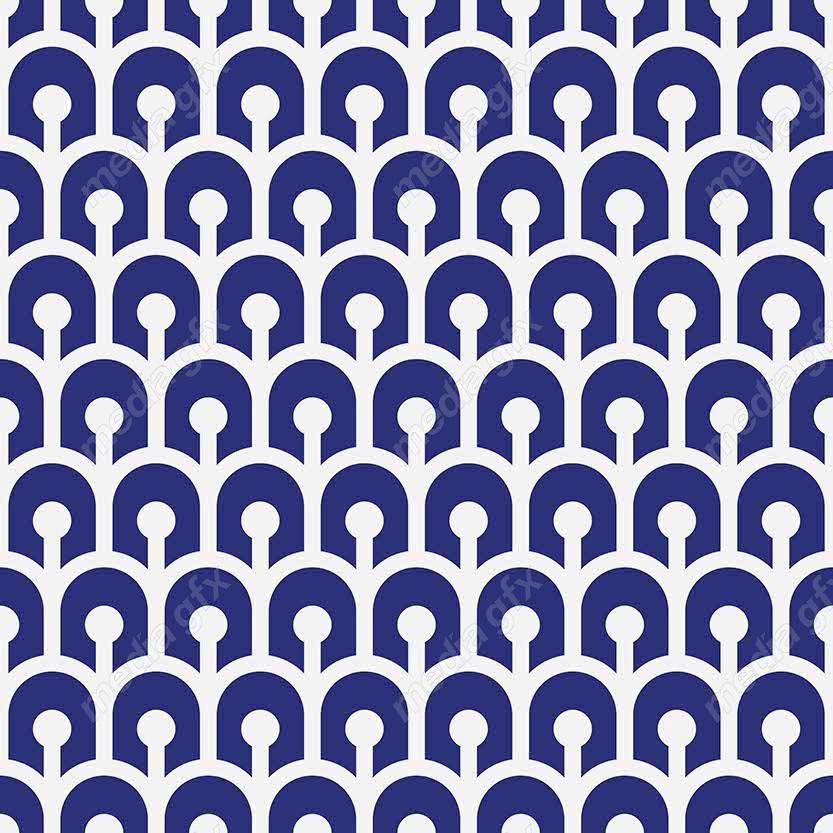 وکتور پترن آبی رنگ با طرح های هندسی متنوع MV006611