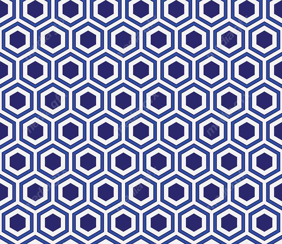 وکتور پترن آبی رنگ با طرح های هندسی متنوع MV006615