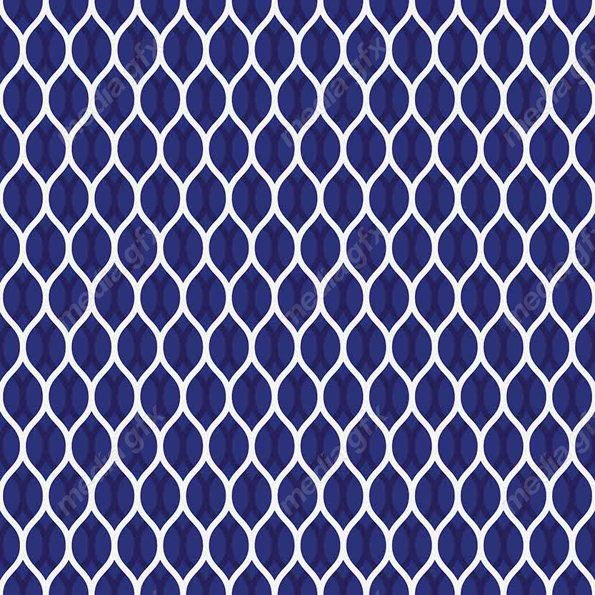 وکتور پترن آبی رنگ با طرح های هندسی متنوع MV006623