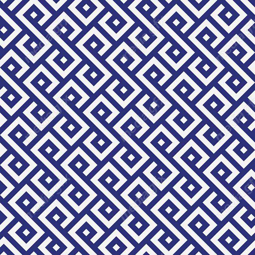 وکتور پترن آبی رنگ با طرح های هندسی متنوع MV006625