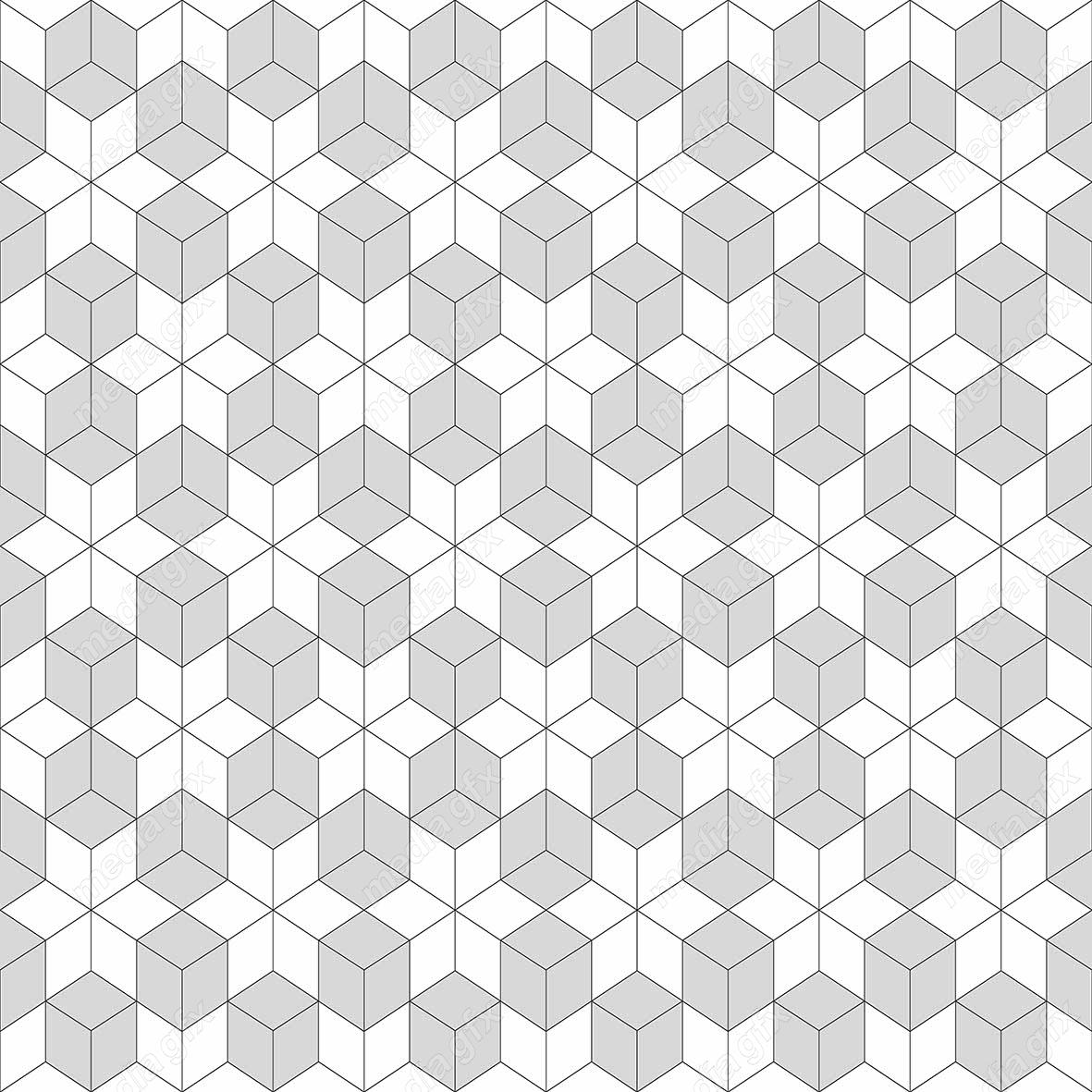 وکتور پترن سیاه و سفید با طرح های هندسی متنوع MV006631