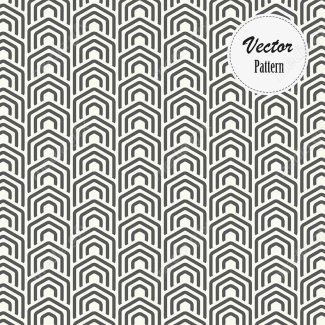 وکتور پترن سیاه و سفید با طرح های هندسی متنوع MV006633