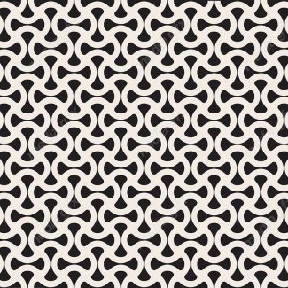 وکتور پترن سیاه و سفید با طرح های هندسی متنوع MV006635