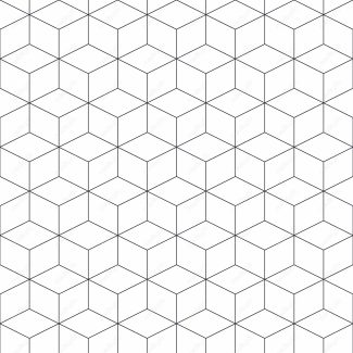 وکتور پترن سیاه و سفید با طرح های هندسی متنوع MV006644