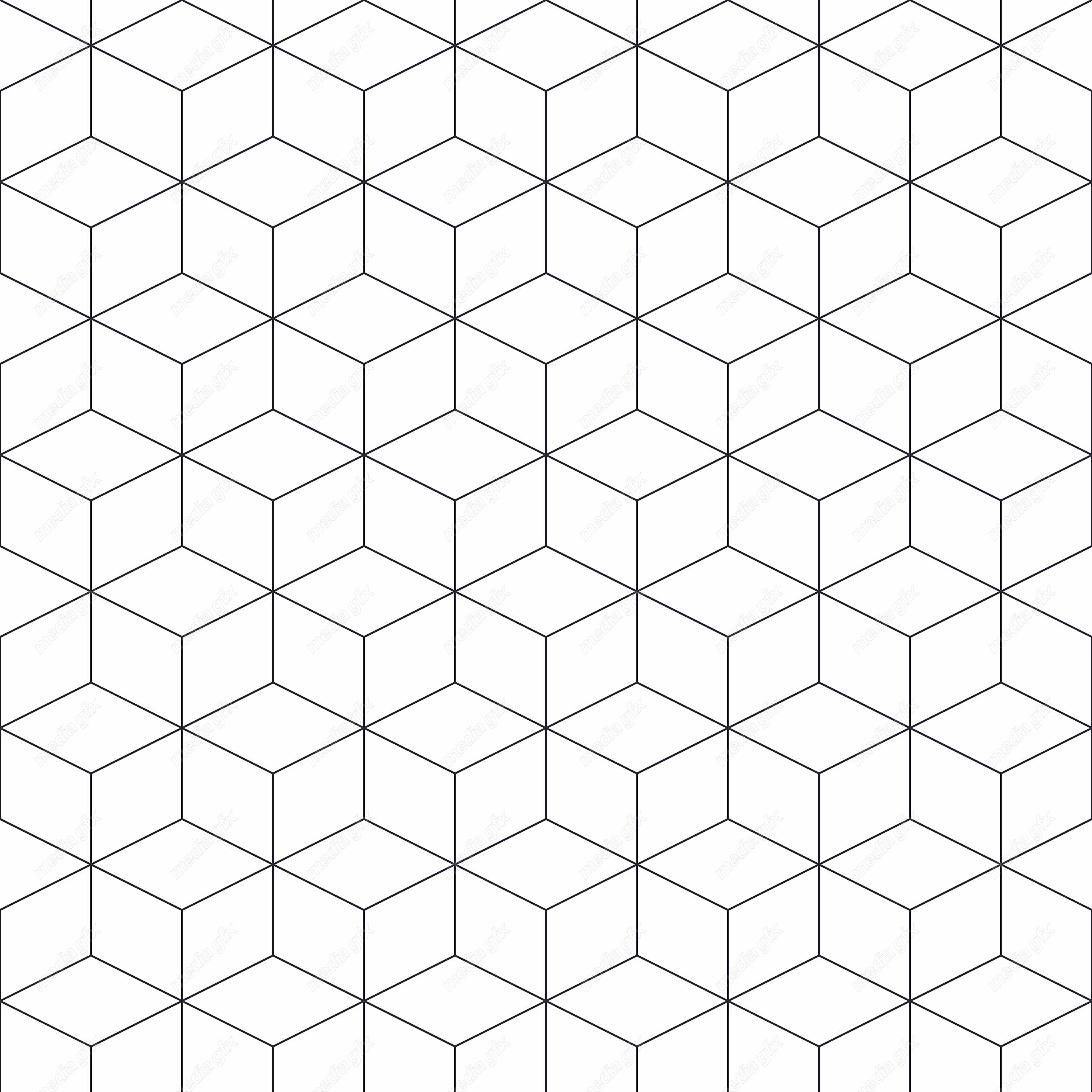 وکتور پترن سیاه و سفید با طرح های هندسی متنوع MV006644