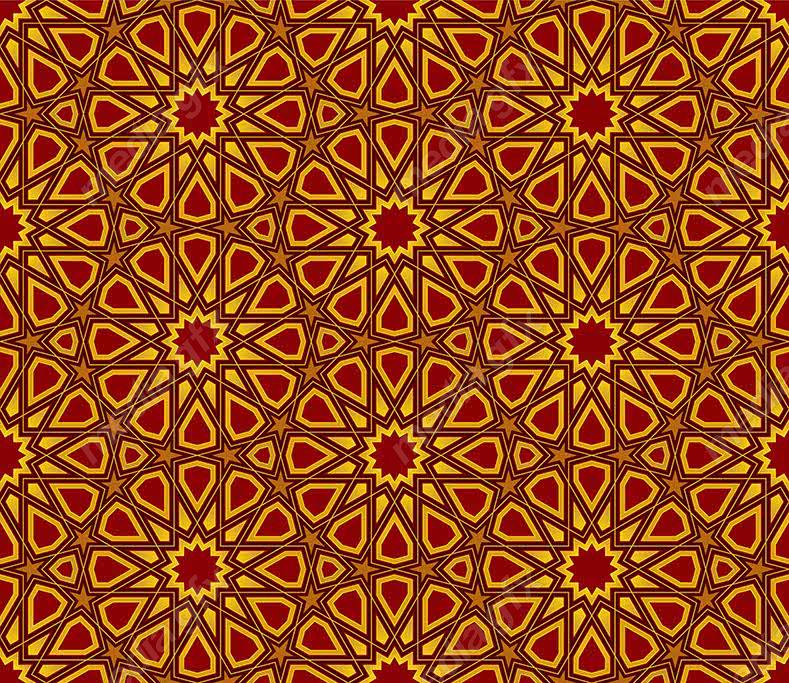 وکتور پترن گل و نقش نگار اسلیمی مذهبی MV006656