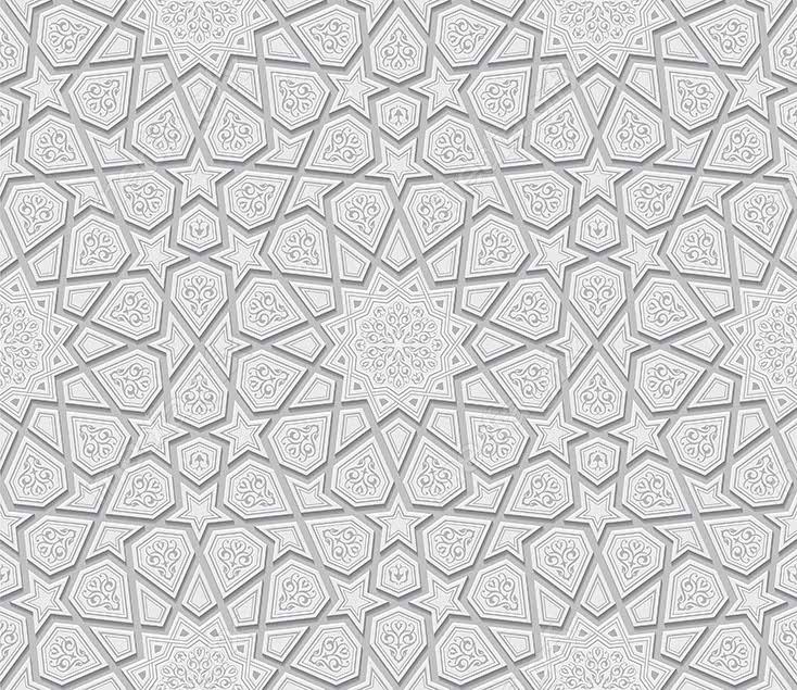 وکتور پترن گل و نقش نگار اسلیمی مذهبی MV006659