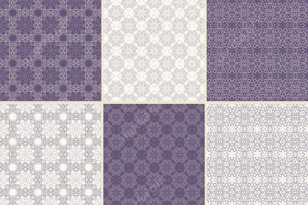 وکتور پترن گل و نقش نگار اسلیمی مذهبی MV006662