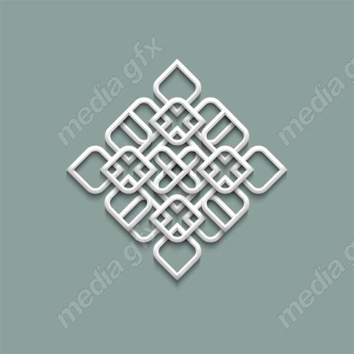 وکتور پترن گل و نقش نگار اسلیمی مذهبی MV006672