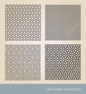 وکتور پترن گل و نقش نگار اسلیمی مذهبی MV006677